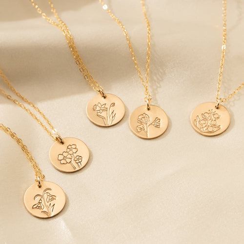 Birth Flower Necklace
