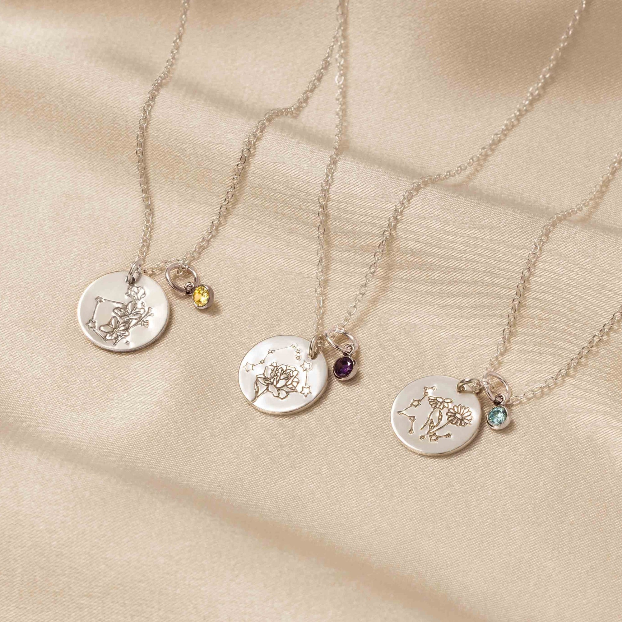 Stardust Bloom Zodiac Necklace