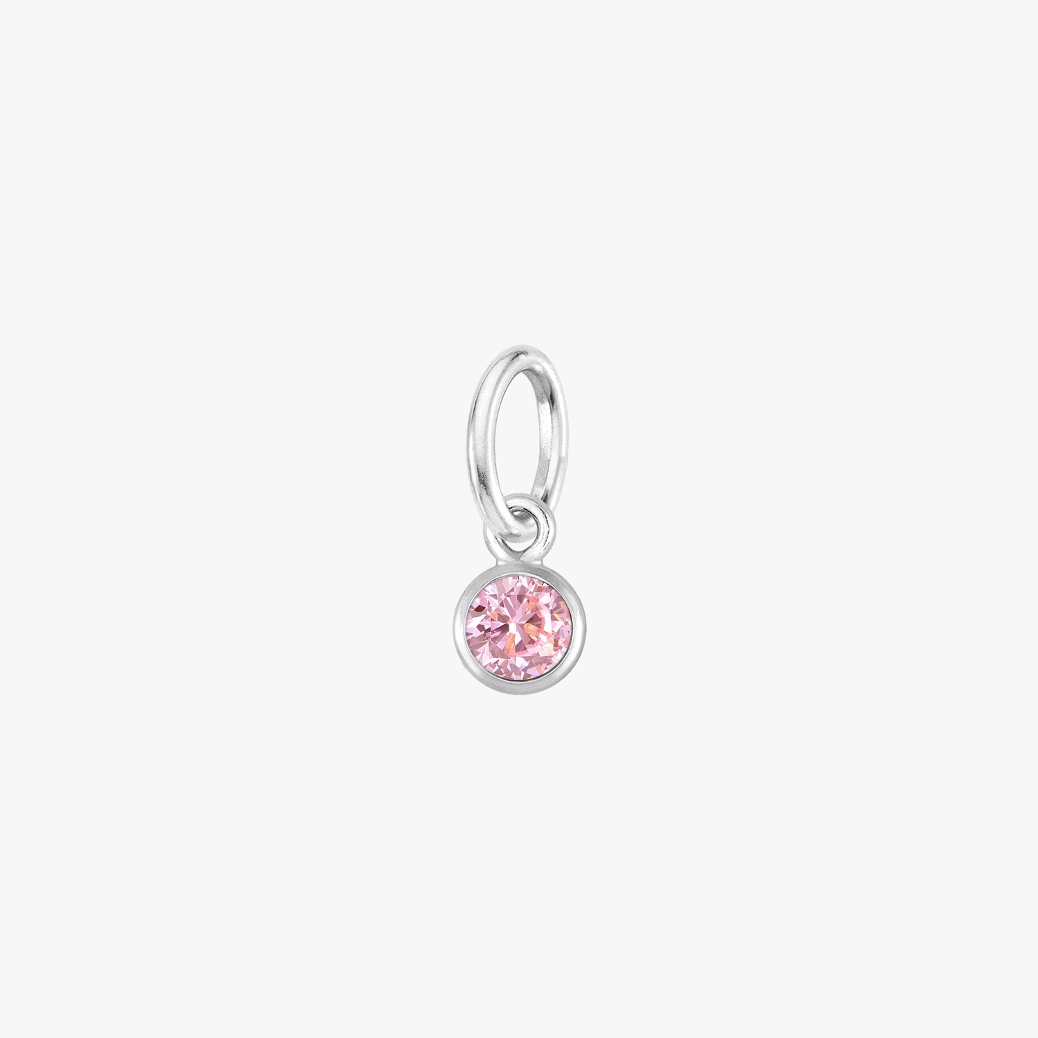 Color:Silver Birthstone Gem:Pink
