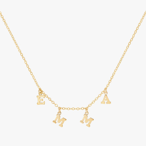 Letter Charm Necklace