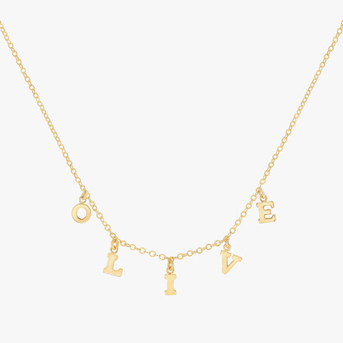 Letter Charm Necklace