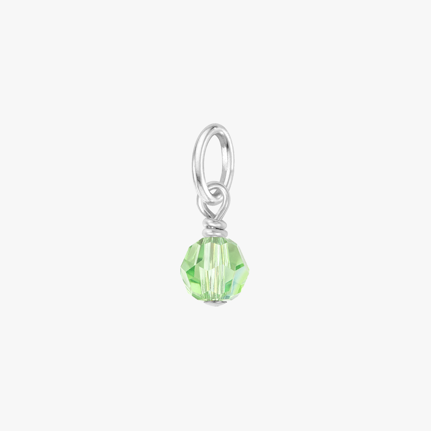 Color:Silver Birthstone Gem:Peridot