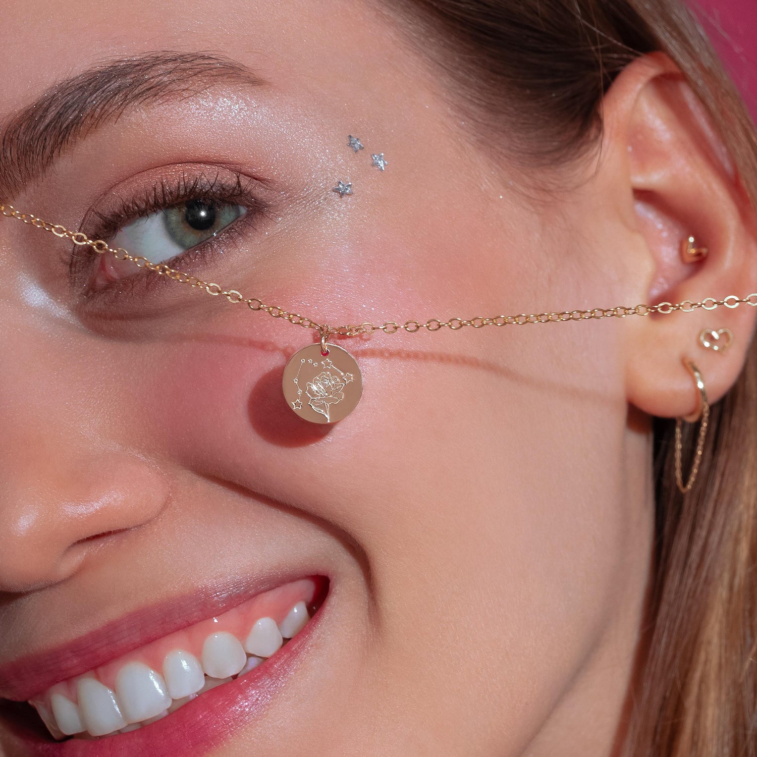 Stardust Bloom Zodiac Necklace